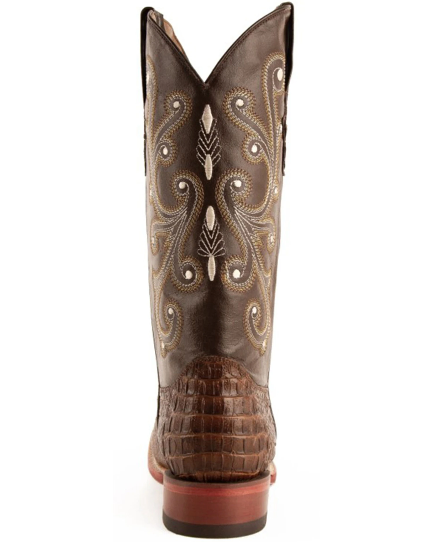 Ferrini Men's Caiman Croc Print Western Boots - Broad Square Toe 12 Ferrini Men's Caiman Croc Print Western Boots - Broad Square Toe - Image 10