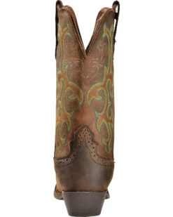 Justin Women's 12" Square Toe Stampede Western Boots -Corral Sales 2025 045E79 PH BK