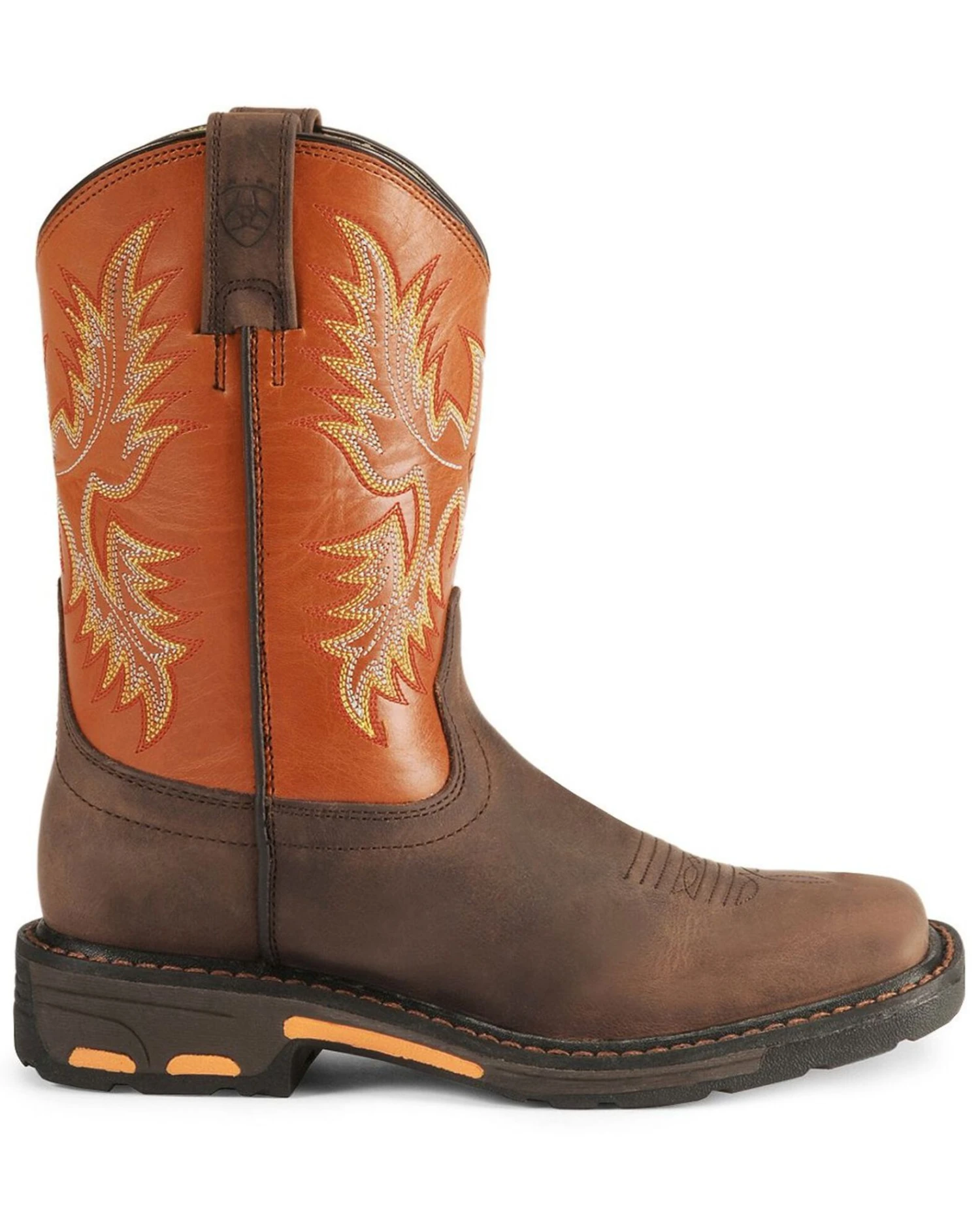 Ariat Boys' Earth Workhog Western Boots - Broad Square Toe 4 Ariat Boys' Earth Workhog Western Boots - Broad Square Toe - Image 2