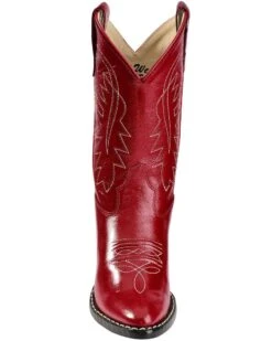 Old West Girls' Red Leather Western Boots - Pointed Toe 12 Old West Girls' Red Leather Western Boots - Pointed Toe -Corral Sales 2025 053C67 70 FT