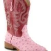 Roper Girls' Ostrich Print Western Boots - Square Toe -Corral Sales 2025 053F92 63 P1