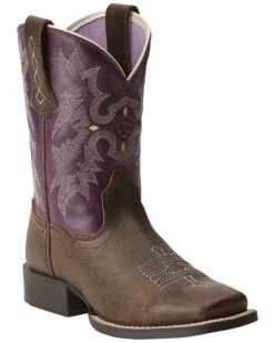 Ariat Girls' Tombstone Western Boots - Broad Square Toe