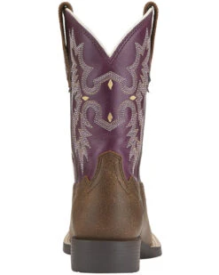 Ariat Little Girls' Tombstone Boots - Square Toe 11 Ariat Little Girls' Tombstone Boots - Square Toe -Corral Sales 2025 053H96 ZS BK