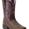 Ariat Little Girls' Tombstone Boots - Square Toe 2 Ariat Little Girls' Tombstone Boots - Square Toe -Corral Sales 2025 053H96 ZS P1