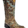 Corral Girls' Studded Embroidered Western Boots - Square Toe -Corral Sales 2025 053T98 14 P1