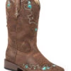 Roper Girls' Vintage Crystal Western Boots - Square Toe -Corral Sales 2025 053U39 41 P1