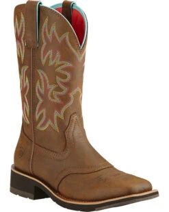 Ariat Women's Delilah Western Performance Boots - Broad Square Toe 