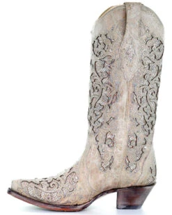 Corral Women's White Glitter Inlay Western Boots -Corral Sales 2025 2000213128 100 LT