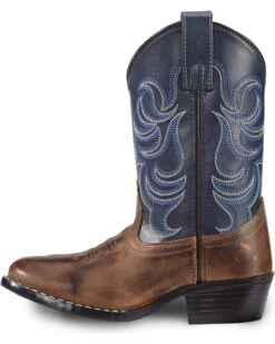 Cody James Boys' Two-Tone Embroidered Western Boots - Round Toe -Corral Sales 2025 2000221649 200 LT
