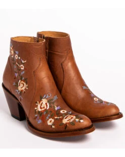 Shyanne Women's Millie Floral Embroidered Booties - Round Toe  -Corral Sales 2025 2000222872 200 FT