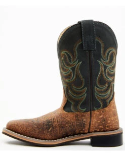 Smoky Mountain Boys' Jesse Bison Leather Print Boot - Square Toe -Corral Sales 2025 2000236238 200 P3