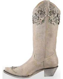 Corral Women's Floral Overlay Embroidered Stud And Crystals Western Boots - Snip Toe -Corral Sales 2025 2000237672 100 LT