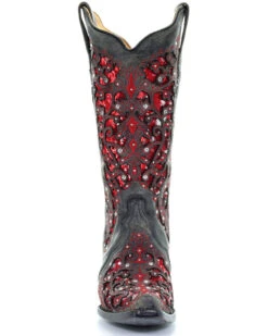 Corral Women's Crystal And Red Sequin Inlay Western Boots - Snip Toe 10 Corral Women's Crystal And Red Sequin Inlay Western Boots - Snip Toe -Corral Sales 2025 2000241023 001 FT
