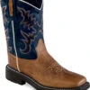 Old West Boys' Leather Work Rubber Western Boots - Square Toe -Corral Sales 2025 2000251555 280 P1