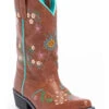 Shyanne Girls' Floral Embroidery Western Boots - Snip Toe -Corral Sales 2025 2000253413 200 P1