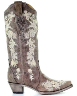 Corral Women's Flower Embroidery Western Boots - Snip Toe -Corral Sales 2025 2000275620 205 P2