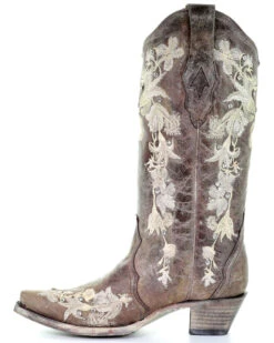 Corral Women's Flower Embroidery Western Boots - Snip Toe -Corral Sales 2025 2000275620 205 P3