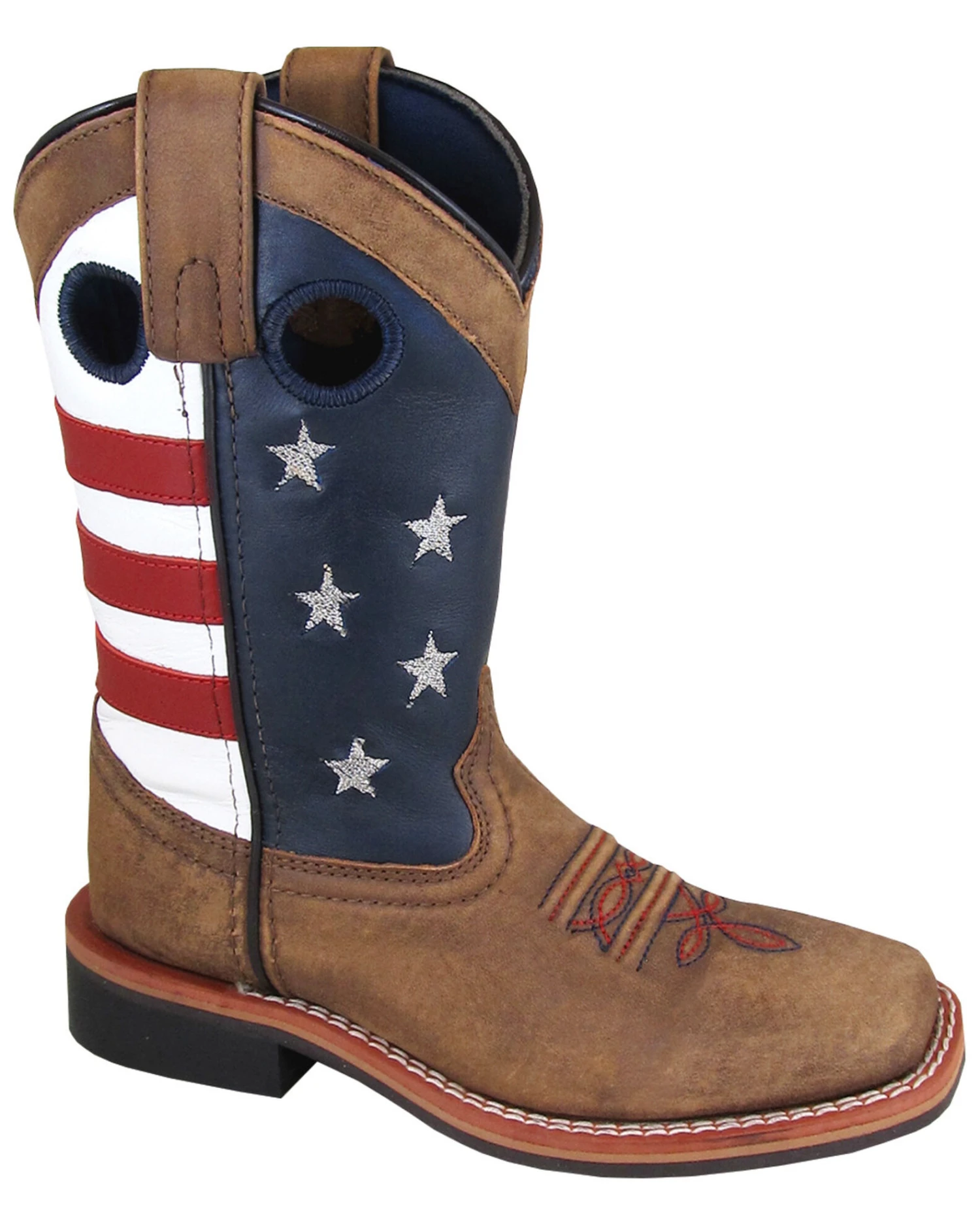 Smoky Mountain Boys' Stars And Stripes Western Boots - Square Toe 3 Smoky Mountain Boys' Stars And Stripes Western Boots - Square Toe