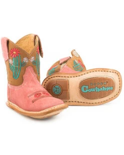 Roper Infant Girls' Cowbaby Cactus Western Boots - Square Toe