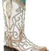 Corral Women's White Glitter Inlay Western Boots - Square Toe -Corral Sales 2025 2000288063 103 P1
