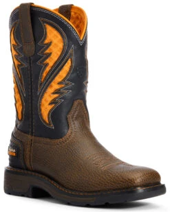 Ariat Boys' VentTEK Western Work Boots - Broad Square Toe