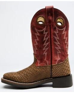 Cody James Boys' Reptile Print Western Boots - Broad Square Toe -Corral Sales 2025 2000328726 920 P4