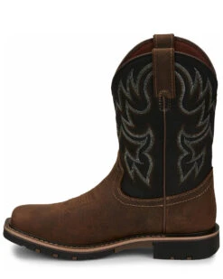 Justin Men's Fireman Black Western Boots - Square Toe -Corral Sales 2025 2000334478 280 P3