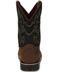 Justin Men's Fireman Black Western Boots - Square Toe -Corral Sales 2025 2000334478 280 P4