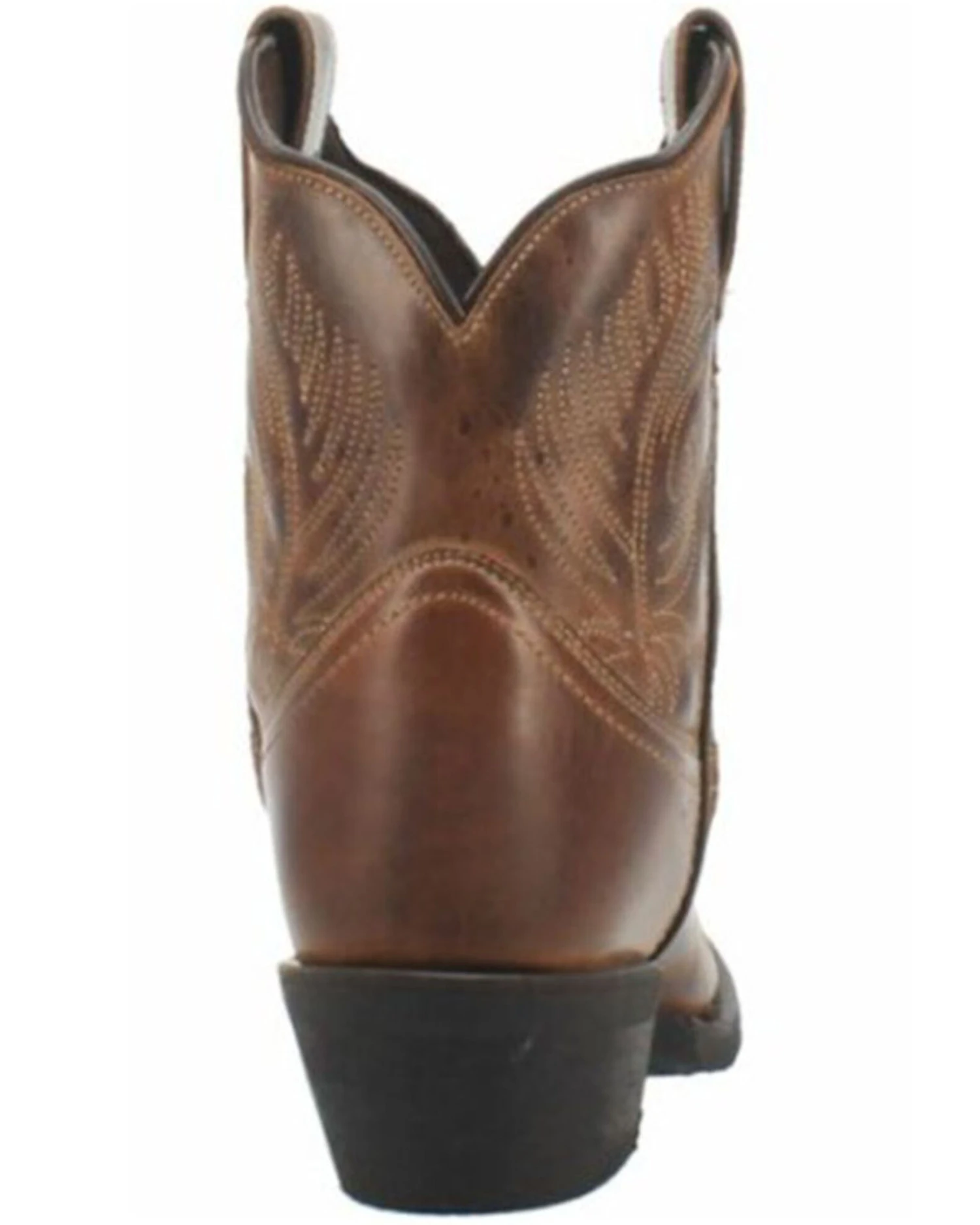 Laredo Women's Brown Shortie Western Booties - Round Toe 7 Laredo Women's Brown Shortie Western Booties - Round Toe - Image 5