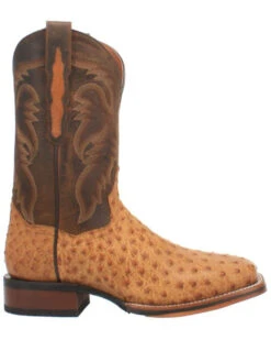Dan Post Men's Kershaw Exotic Ostrich Skin Western Boots - Broad Square Toe -Corral Sales 2025 2000337937 280 P2