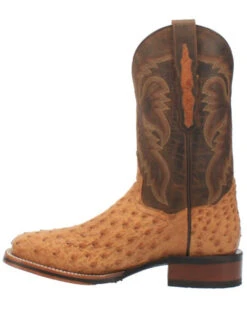 Dan Post Men's Kershaw Exotic Ostrich Skin Western Boots - Broad Square Toe -Corral Sales 2025 2000337937 280 P3