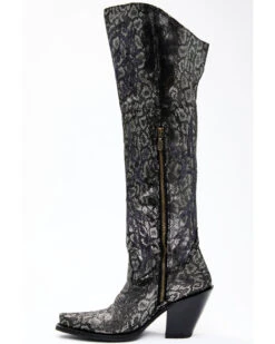 Dan Post Women's Black Snake Print Western Boots - Snip Toe -Corral Sales 2025 2000340406 040 P4