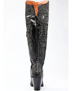 Dan Post Women's Black Snake Print Western Boots - Snip Toe -Corral Sales 2025 2000340406 040 P5