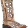 Corral Girls' Shiny Inlay Western Boots - Square Toe -Corral Sales 2025 2000345519 280 P1