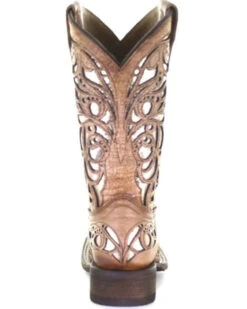 Corral Girls' Shiny Inlay Western Boots - Square Toe -Corral Sales 2025 2000345519 280 P5