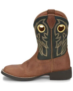 Justin Boys' Bowline Junior Western Boots - Broad Square Toe -Corral Sales 2025 2000347843 924 P3