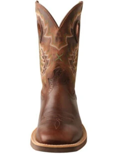 Twisted X Men's Brown Ruff Stock Western Boots - Square Toe -Corral Sales 2025 2000350217 201 P4