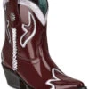 Corral Women's Burgundy Embroidery Western Booties - Pointed Toe  -Corral Sales 2025 2000351168 640 P1
