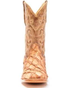 Cody James Men's Caramel Matte Pirarucu Exotic Western Boots - Broad Square Toe  -Corral Sales 2025 2000351586 255 P4