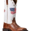 Ariat Women’s Patriot Crackled American Flag Western Performance Boots – Broad Square Toe