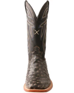 Twisted X Twistex X Men's Ruff Stock Fill-Quill Ostrich Vamp Exotic Western Boot - Broad Square Toe  -Corral Sales 2025 2000356675 001 P4