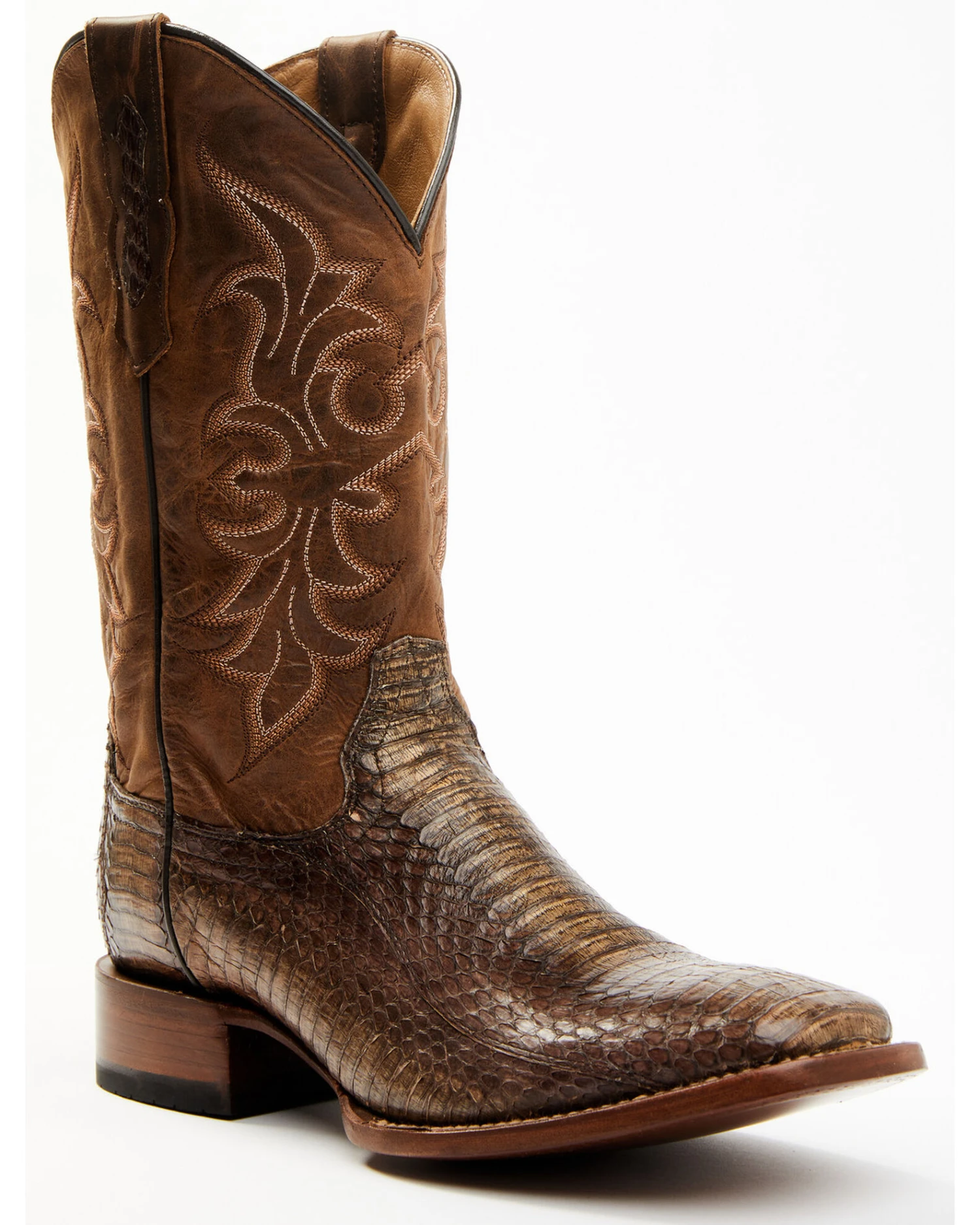 Cody James Men's Cobra Brown Exotic Western Boots - Broad Square Toe 3 Cody James Men's Cobra Brown Exotic Western Boots - Broad Square Toe