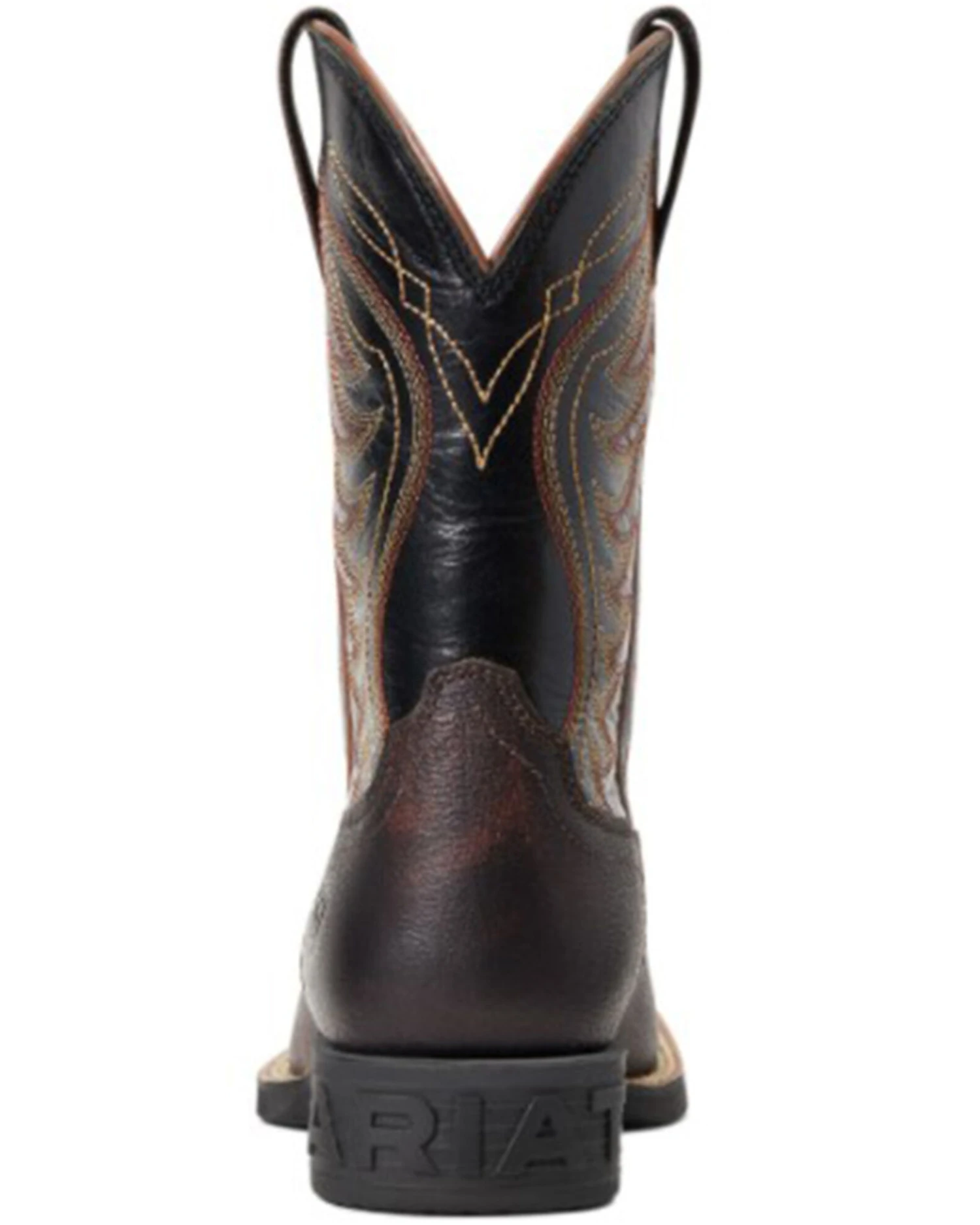 Ariat Boys' Amos Hand-Stained Western Boot - Broad Square Toe 5 Ariat Boys' Amos Hand-Stained Western Boot - Broad Square Toe - Image 3