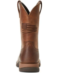 Ariat Boys' Anthem Patriot Distressed Western Boot - Square Toe  -Corral Sales 2025 2000357344 200 P3