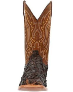 Durango Men's Exotic Pirarucu Skin Western Boots - Broad Square Toe -Corral Sales 2025 2000359779 201 P4