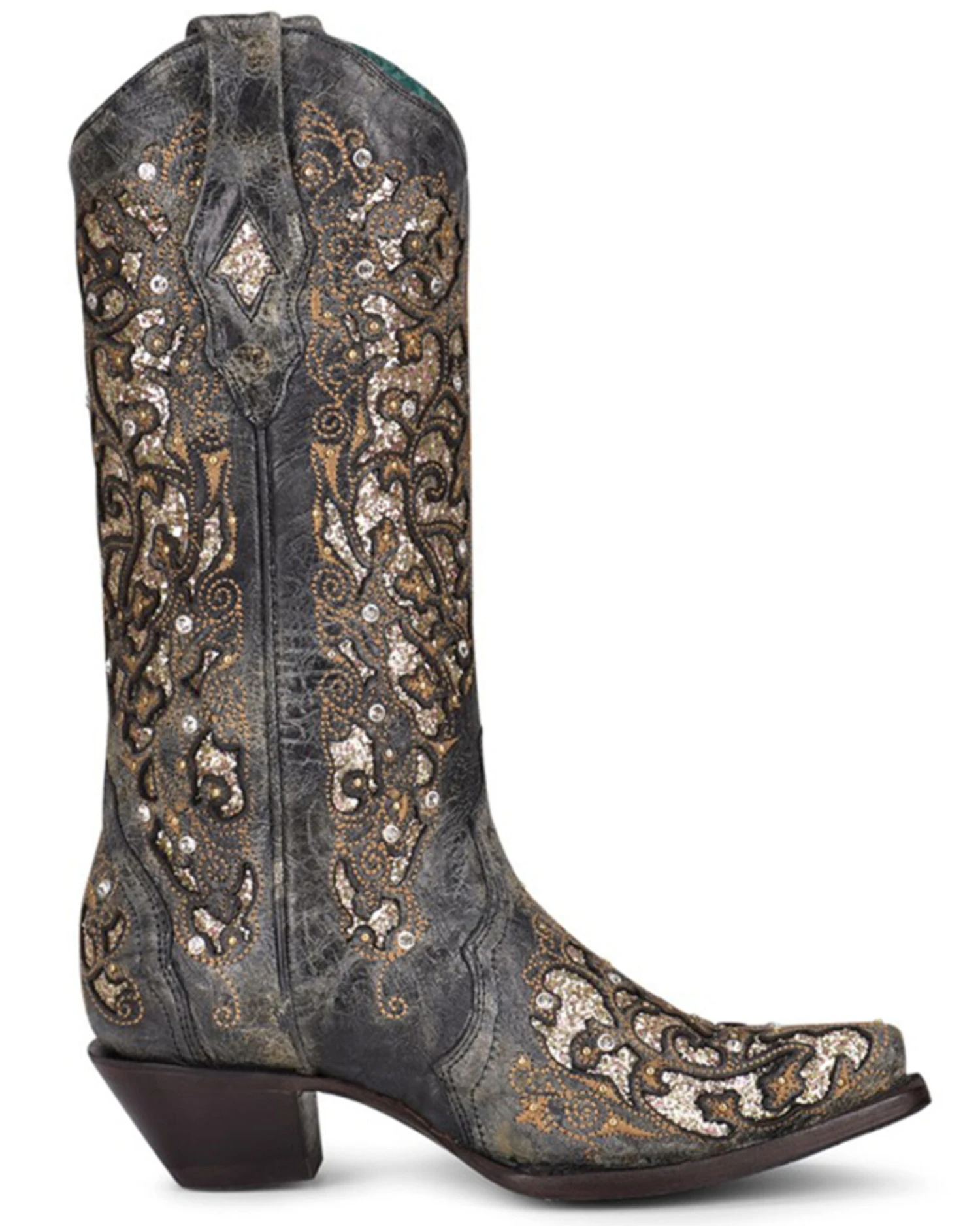 Corral Women's Inlay & Studs Western Boots - Snip Toe 4 Corral Women's Inlay & Studs Western Boots - Snip Toe - Image 2
