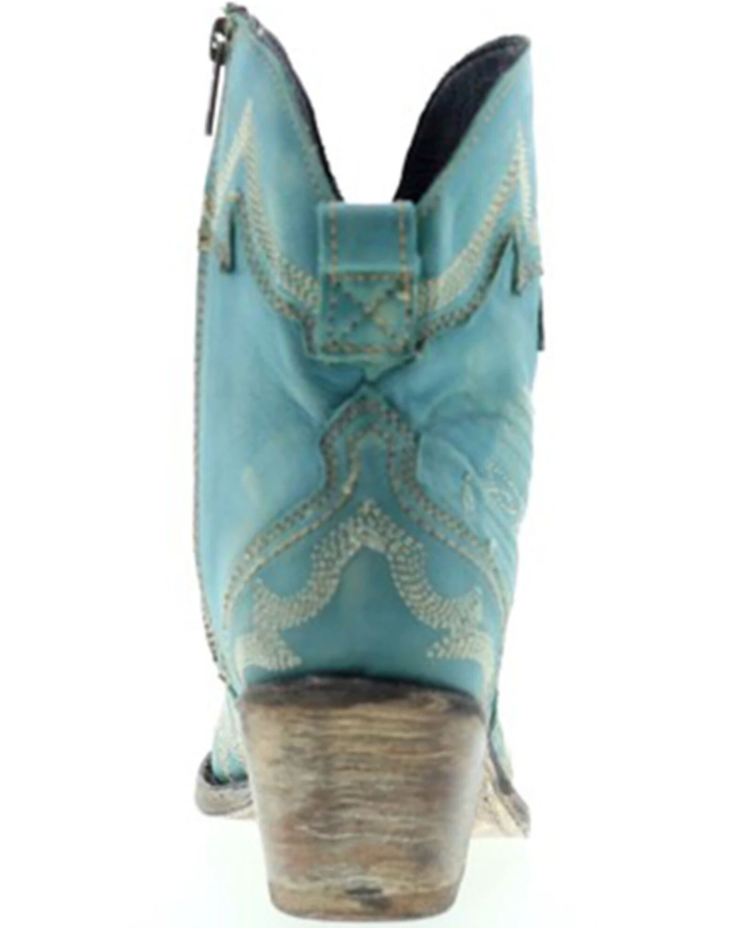 Liberty Black Women's Side Bug & Wrinkle Fontana Crack Short Western Boots - Pointed Toe 7 Liberty Black Women's Side Bug & Wrinkle Fontana Crack Short Western Boots - Pointed Toe - Image 5