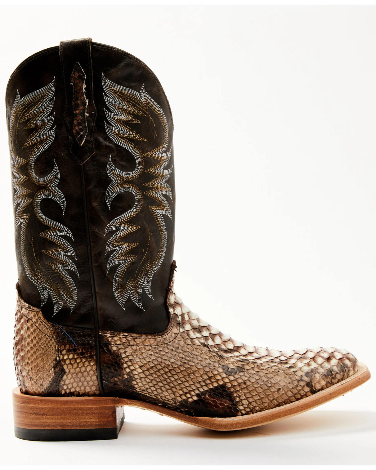 Cody James Men's Exotic Python Western Boots - Broad Square Toe 4 Cody James Men's Exotic Python Western Boots - Broad Square Toe - Image 2