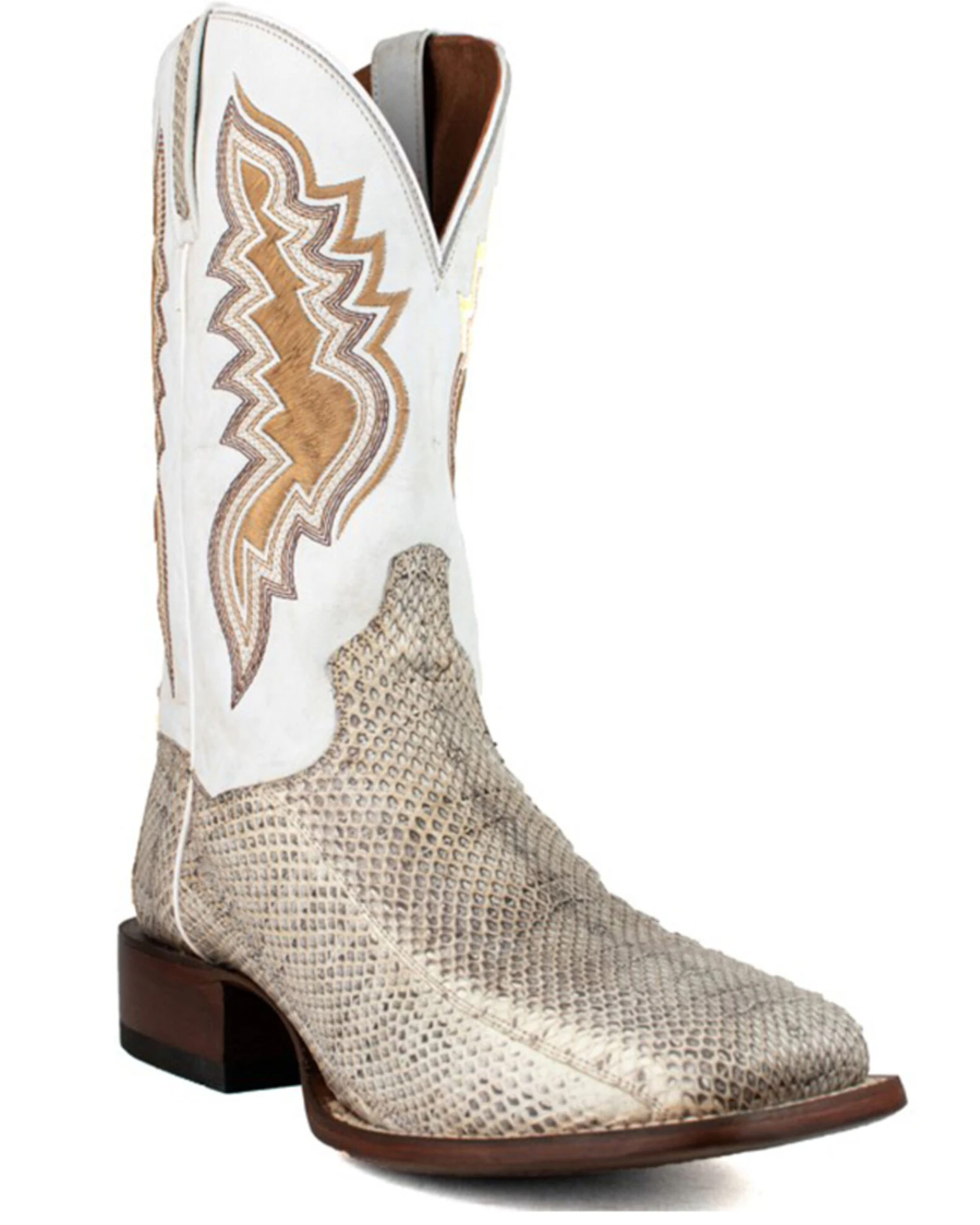 Dan Post Men's Exotic Water Snake Western Boots - Broad Square Toe 3 Dan Post Men's Exotic Water Snake Western Boots - Broad Square Toe