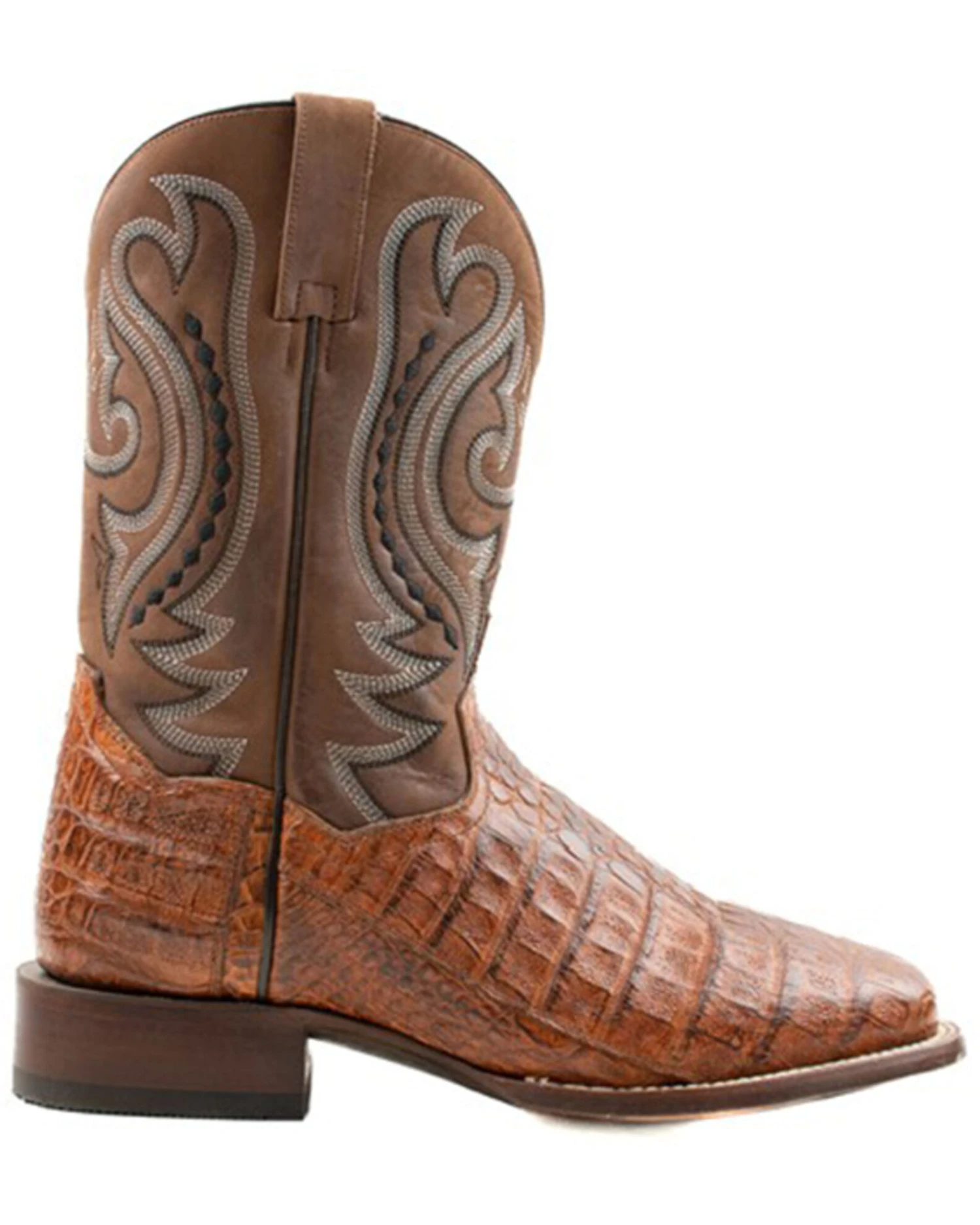 Dan Post Men's Exotic Caiman Western Boots - Broad Square Toe 4 Dan Post Men's Exotic Caiman Western Boots - Broad Square Toe - Image 2